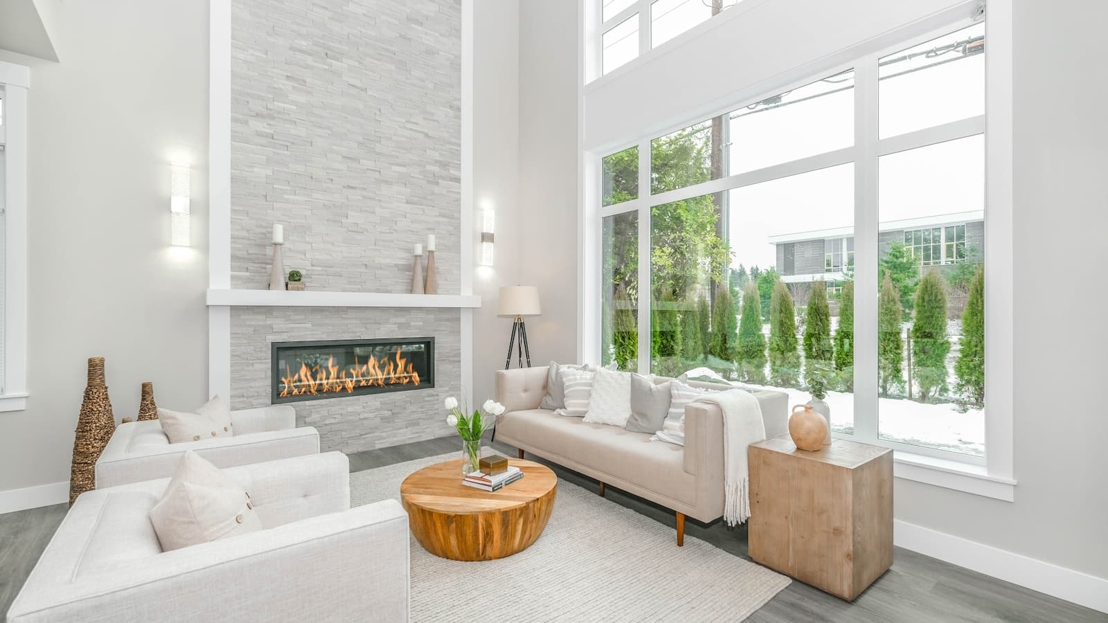 Không gian phòng khách hiện đại do VietDeco thiết kế